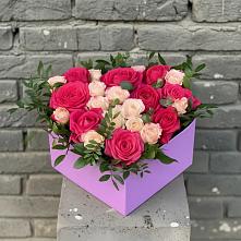 Цветочная композиция из Розы в коробке в Балковском