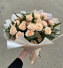 Букет Кремовые розы Латте в Балковском