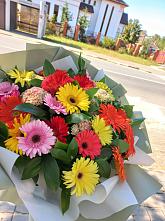 Букет цветов из:  Герберы #REPLACE_PRED# Балковском