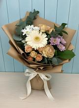 Букет цветов из:  Герберы и Хризантемы в Балковском