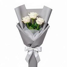 Букет 3 белые розы #REPLACE_PRED# Балковском