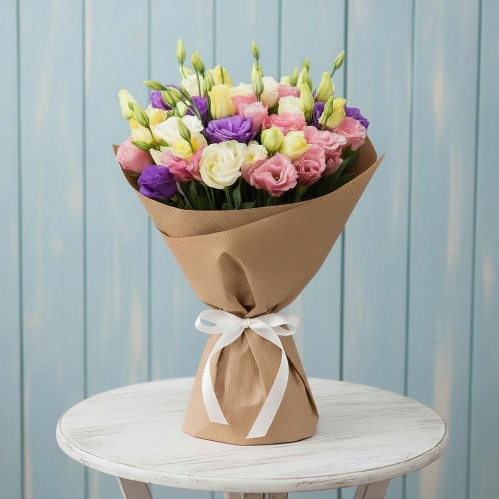 Букет цветов из: Лизиантусы в Балковском