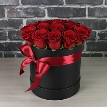 Цветочная композиция из Розы в шляпной коробке в Балковском