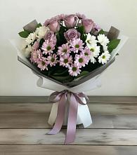 Букет цветов из:  Хризантемы и Розы в Балковском