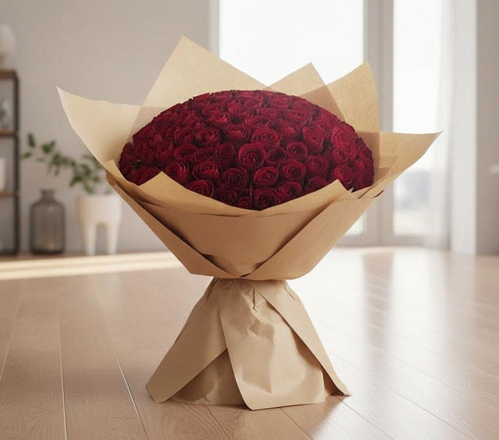 Букет 101 Красная роза в Балковском