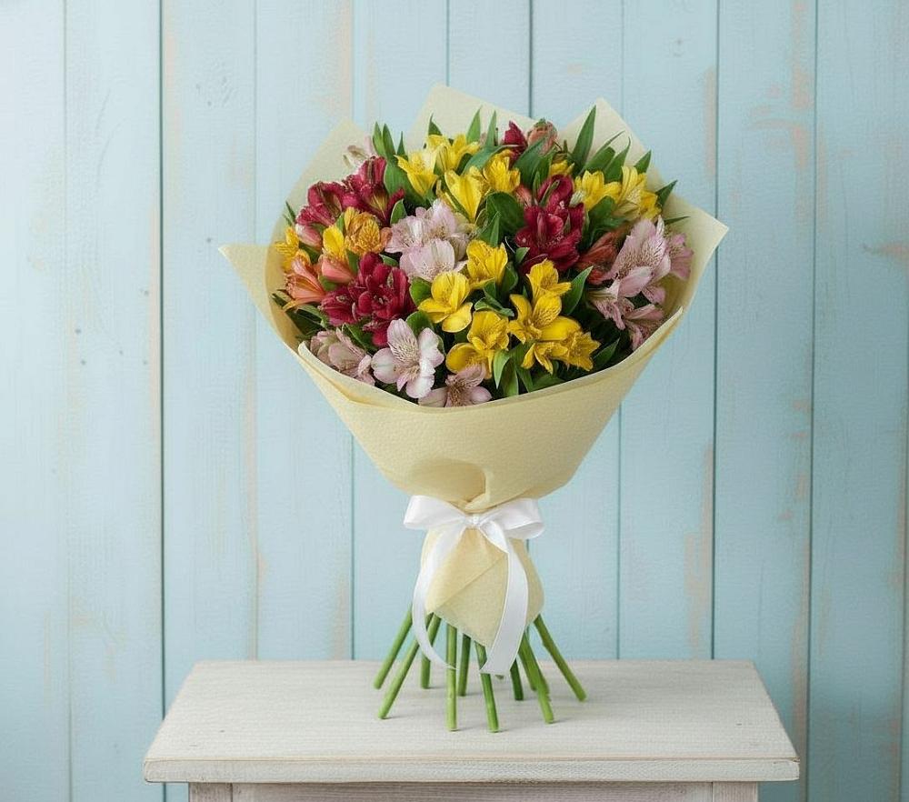 Букет цветов из: Альстромерии в Балковском