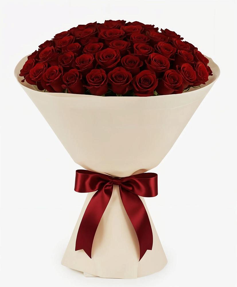 Букет 101 Бордовая роза Блэк Бакарра в Балковском