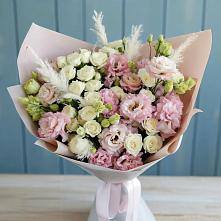 Букет цветов из:  Альстромерии и Розы #REPLACE_PRED# Балковском