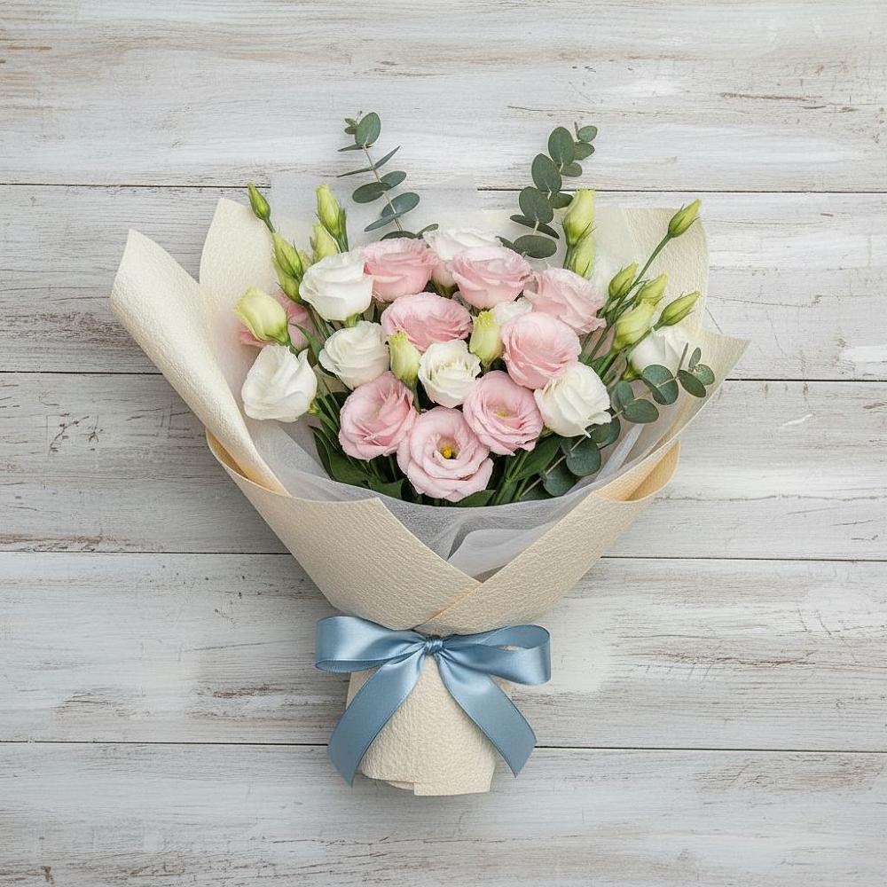 Букет цветов из: Лизиантусы в Балковском